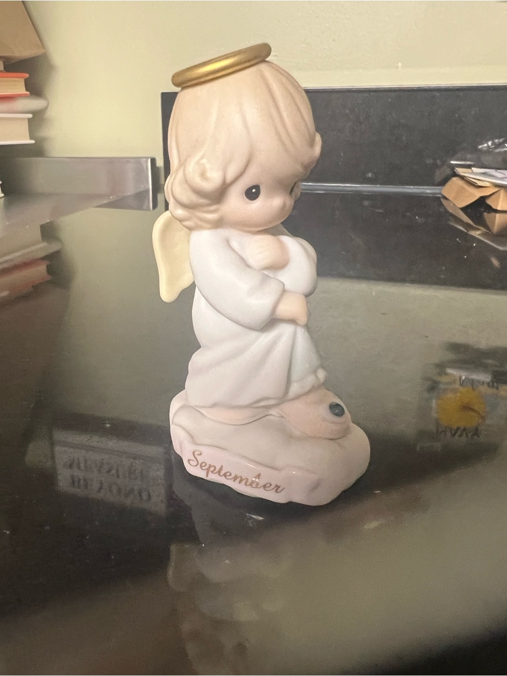 Vintage 1996 Precious Moments "September" Figurine Birthstone Angel 261238